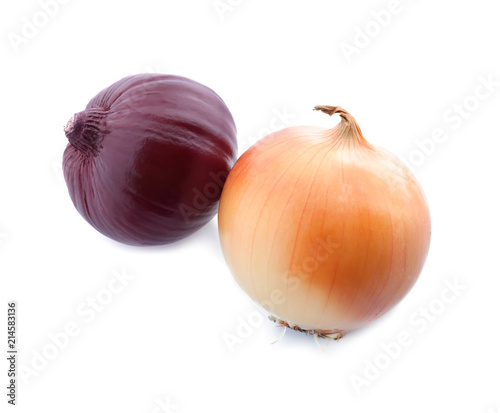 Wallpaper Mural Fresh onions on white background Torontodigital.ca