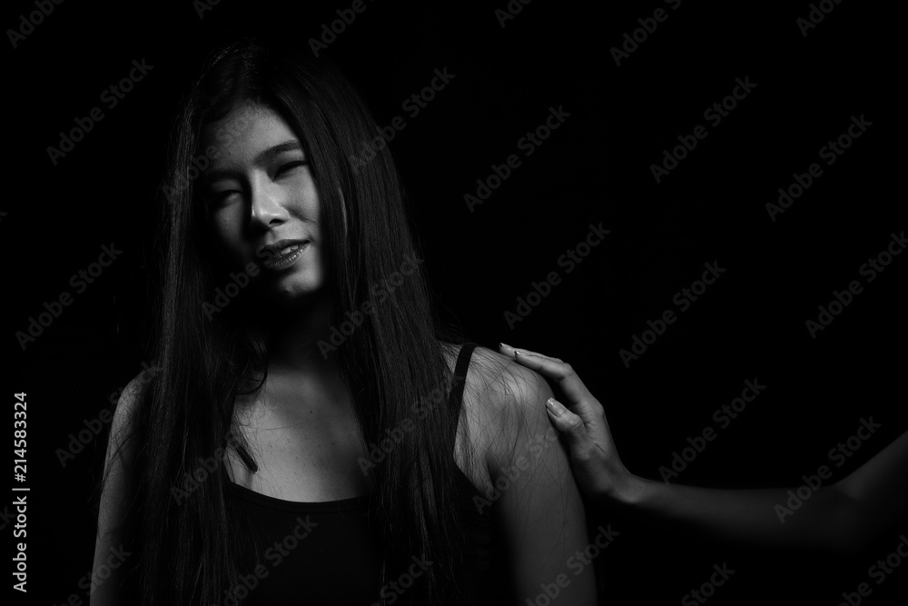 woman try to touch each other to understand feeling down woman try to touch each other to understand feeling down