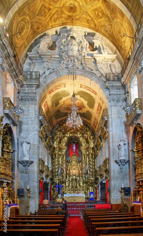 Inside Carmo Church in Porto