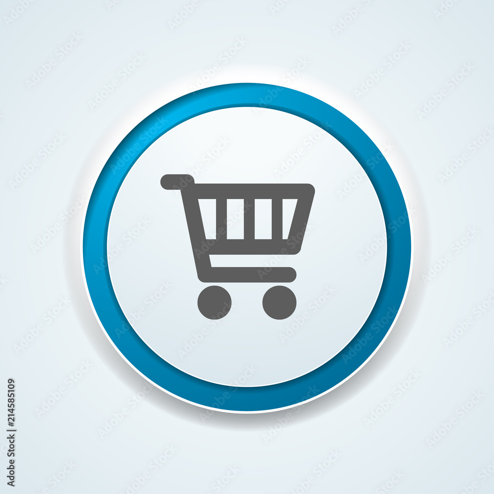 Shopping cart button illustration Shopping cart button illustration