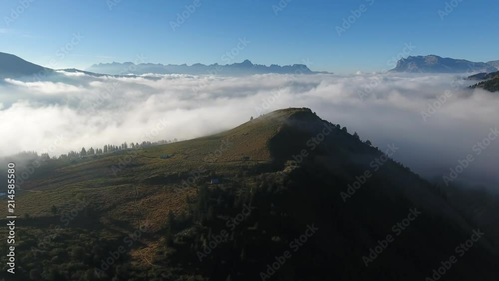 Le Truc vue par drone, 74, haute savoie, France