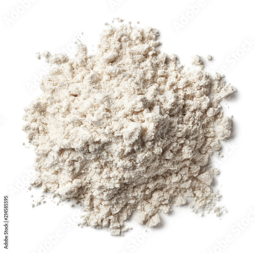 Heap of vanilla protein powder