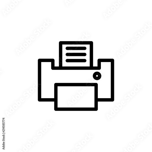 Printer icon vector illustration in flat style