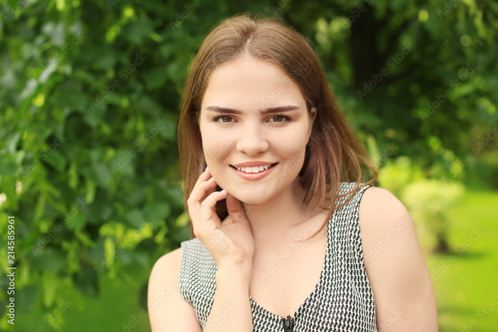 Portrait of beautiful young woman outdoors Portrait of beautiful young woman outdoors