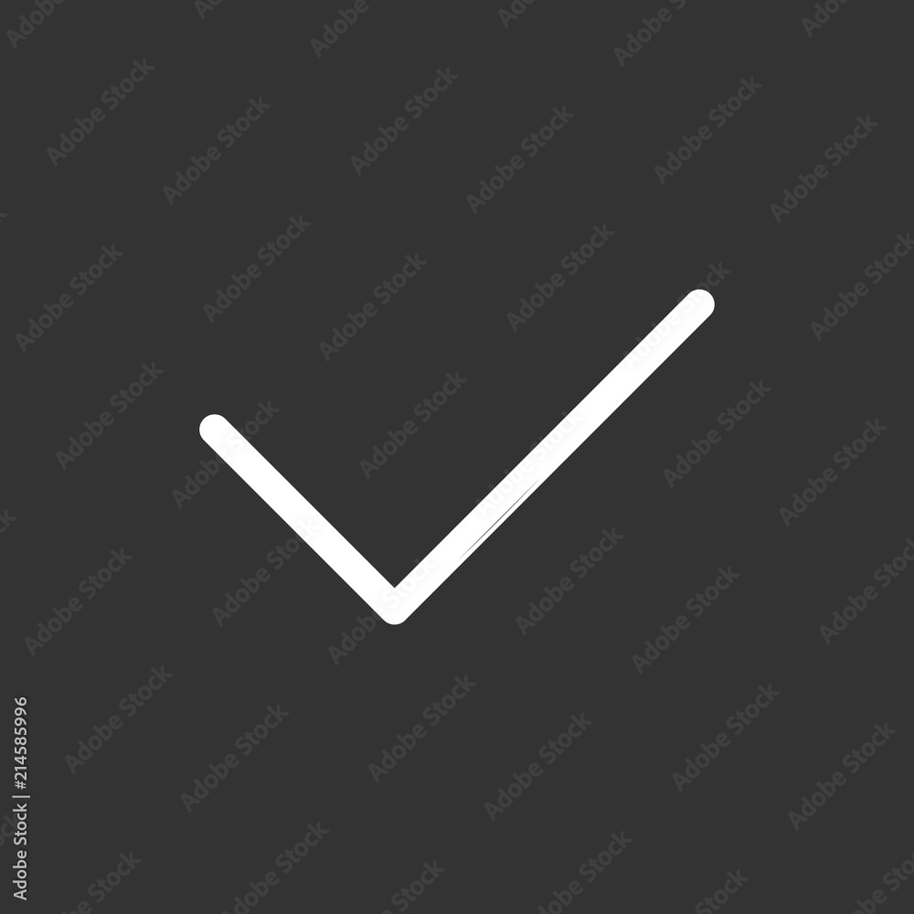 OK done icon simple flat web navigation sign OK done icon simple flat web navigation sign