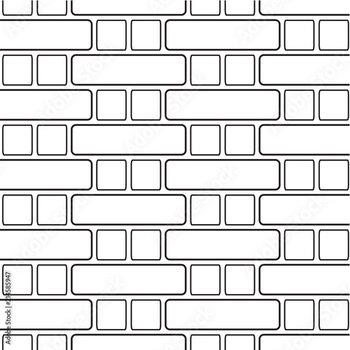 pattern with masonry black lines