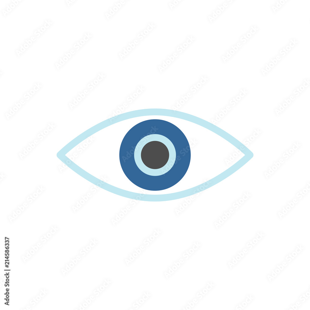 Eye icon for simple flat style ui design Eye icon for simple flat style ui design
