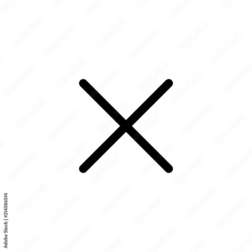 Close icon simple flat web navigation sign Close icon simple flat web navigation sign
