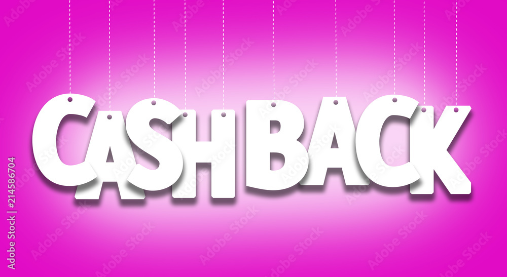 Obraz premium cashback offer, money refund concept