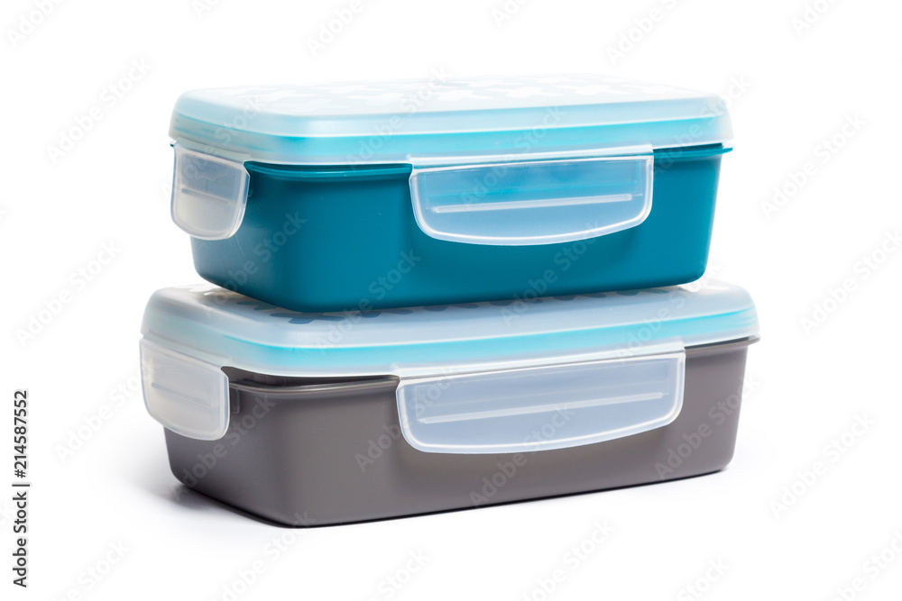 plastic lunch box isolated on white background plastic lunch box isolated on white background