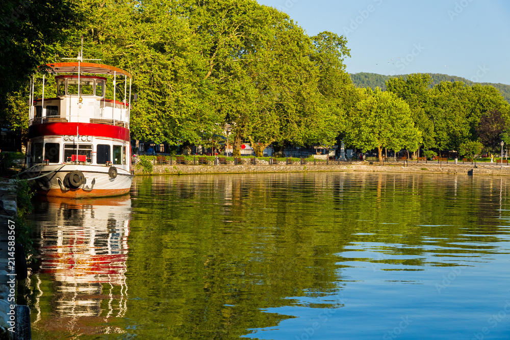 Ioannina city summer season in the morning Greece Ioannina city summer season in the morning Greece