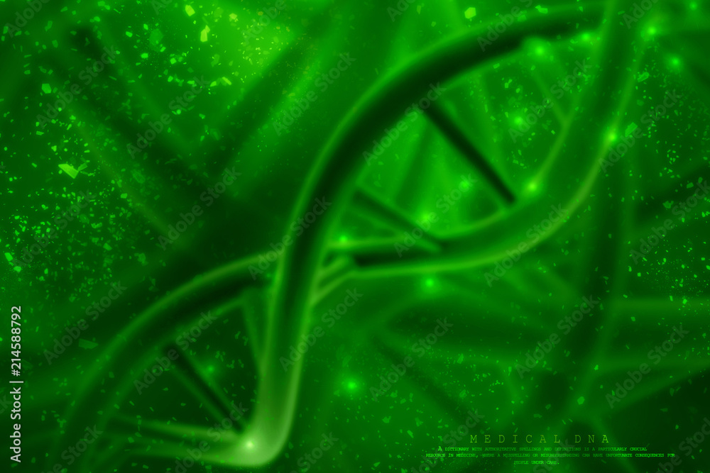 3d render of dna structure, abstract background
