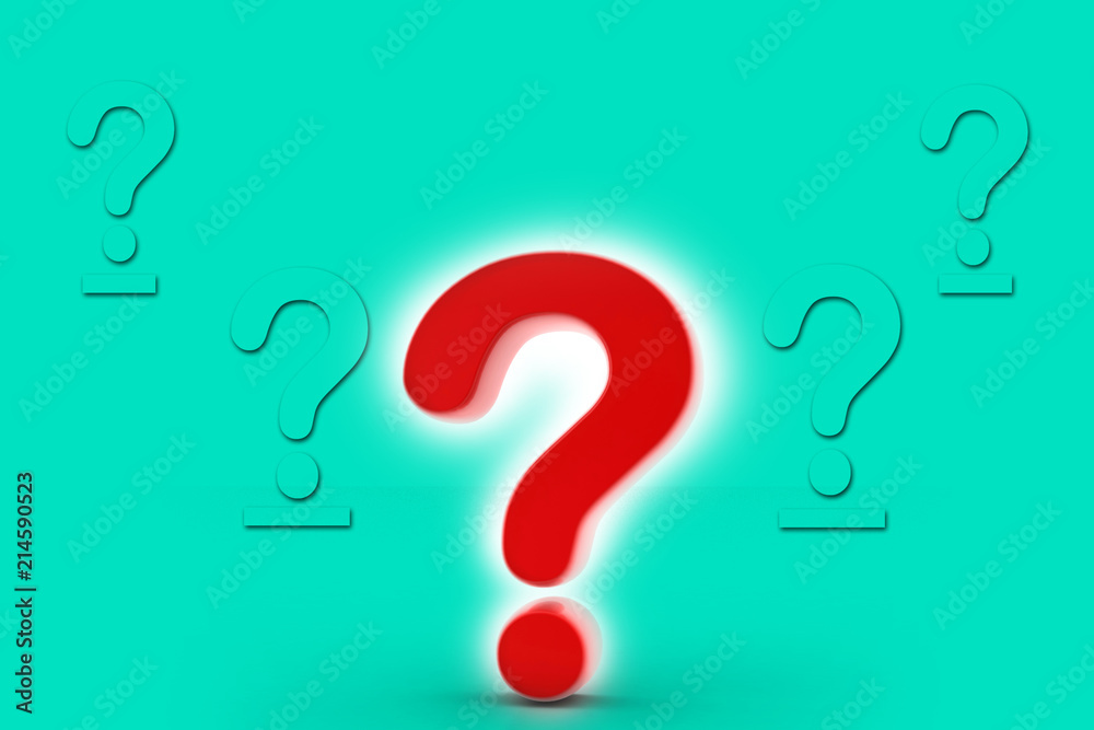 3d illustration question mark
3d illustration question mark
