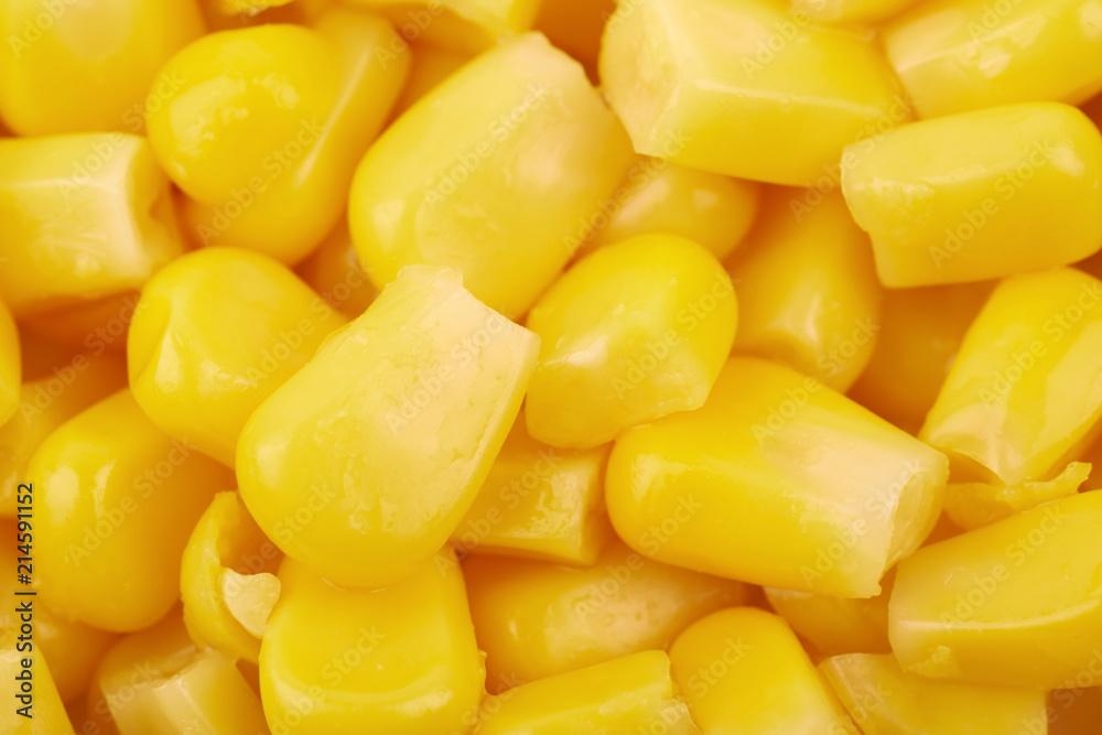 Surface coated with the canned corn Surface coated with the canned corn