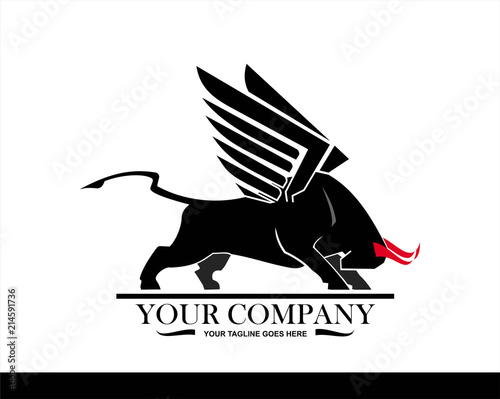 winged bull logo