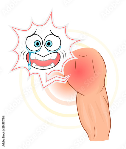 Shoulder pain with face