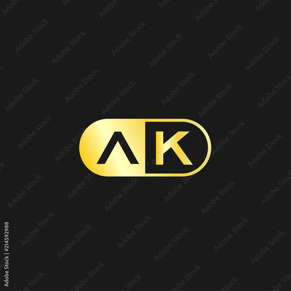 Initial Letter AK Logo Template Design Initial Letter AK Logo Template Design