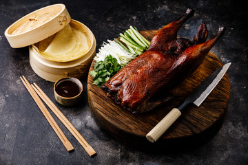 Fototapete Peking Peking-Ente Set mit Hoisin-Sauce  © Natalia Lisovskaya