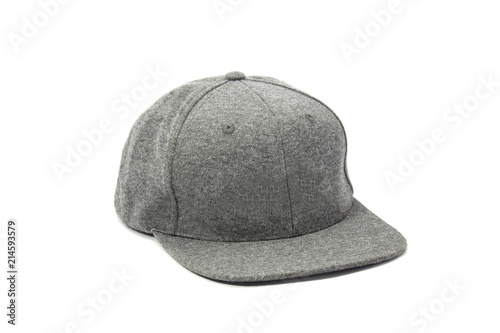 gray cap on white background