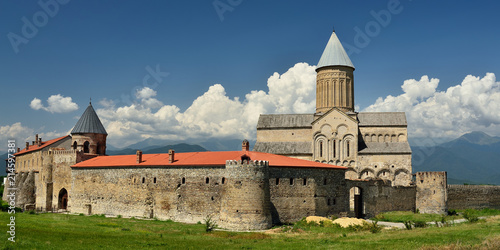 Alaverdi Monastery ones of the biggest sacred objects in Georgia, located in Kakheti region, near the Telavi town. In the distance visible range of Kakazu mountains.