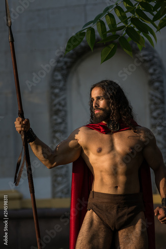 Ancient spartan warrior photo