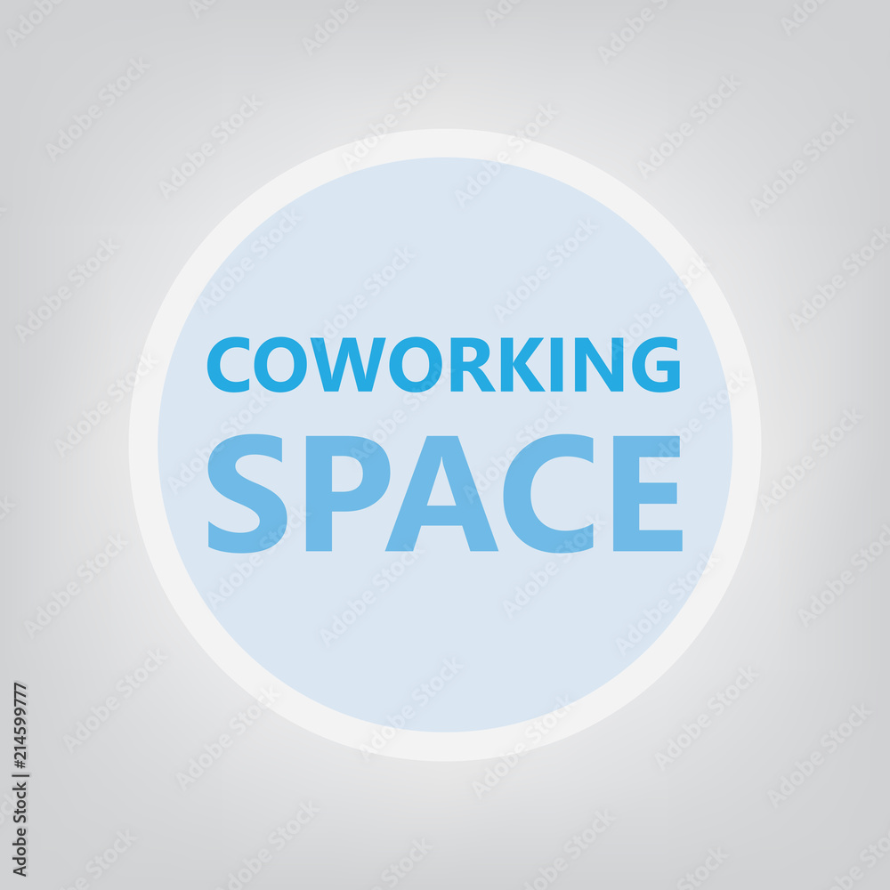 coworking space concept- vector illustration coworking space concept- vector illustration