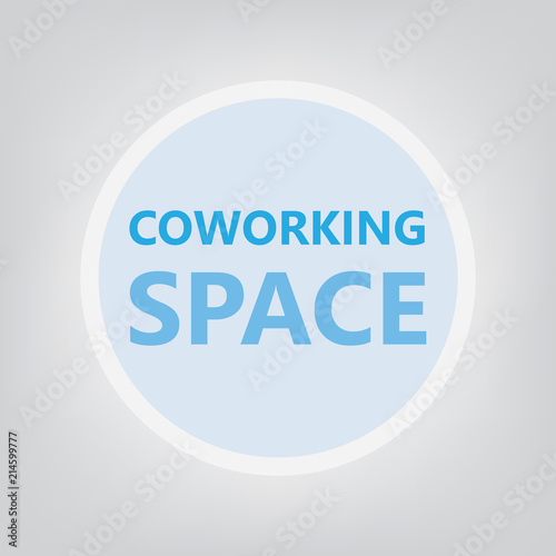 coworking space concept- vector illustration