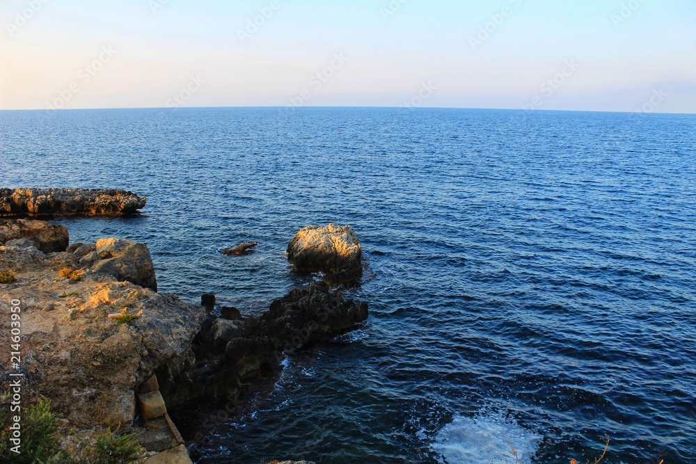 Beaches and cliffs of Tabarca Island in Alicante, Spain Beaches and cliffs of Tabarca Island in Alicante, Spain