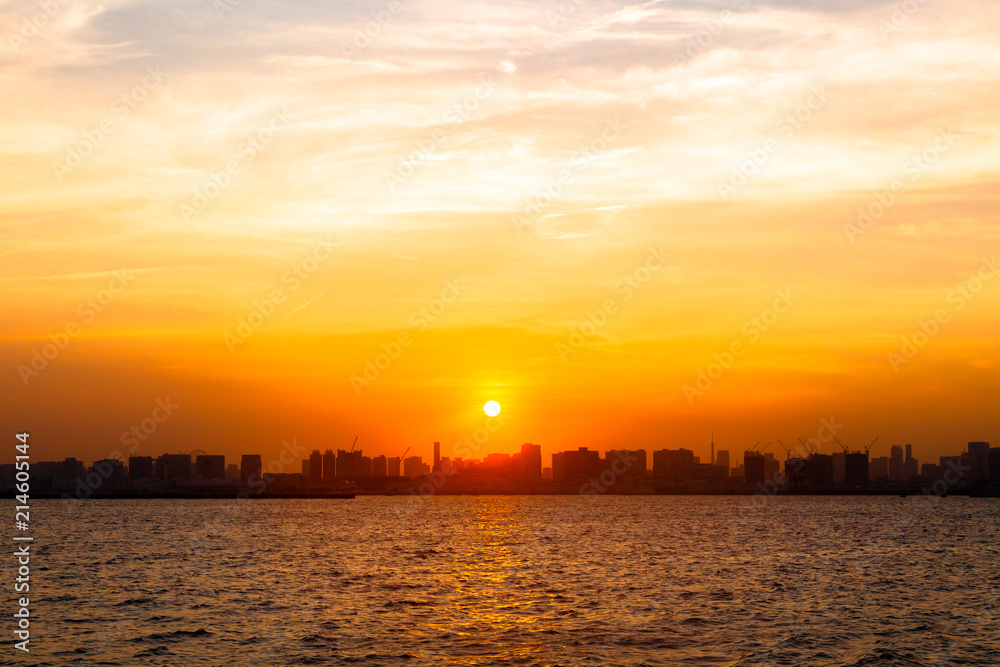 Naklejka premium 東京 夕景