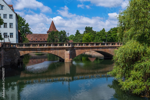 Brücke über die Pegnitz in Nürnberg © fotografci
