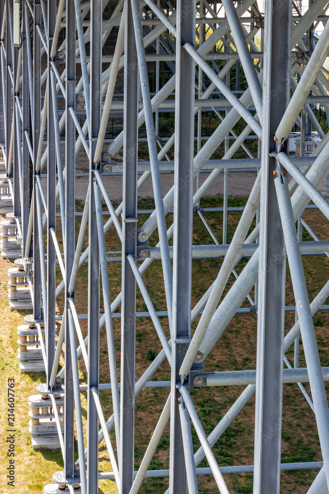 Steel construction of the indoor ski slope Snowworld Zoetermeer, Netherlands