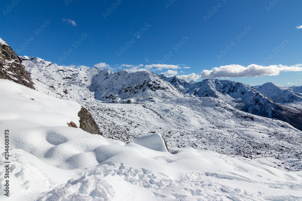 Snowy Landscape in Hatcher Pass Alaska Snowy Landscape in Hatcher Pass Alaska