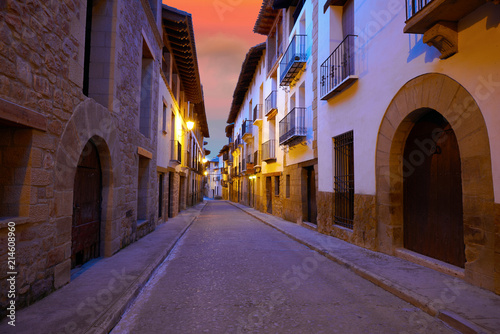 Fototapeta Naklejka Na Ścianę i Meble -  Rubielos de Mora village in Teruel Spain