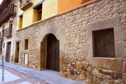 Fototapeta Naklejka Na Ścianę i Meble -  Rubielos de Mora village in Teruel Spain