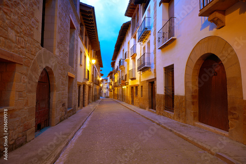 Rubielos de Mora village in Teruel Spain