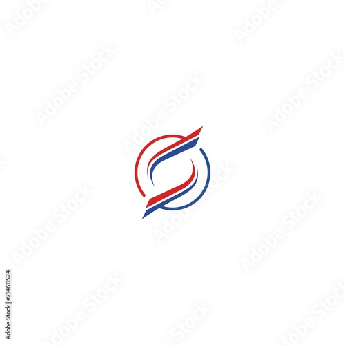 Letter S Circle Shape Creative Abstract Icon Logo Design Template Element Vector
