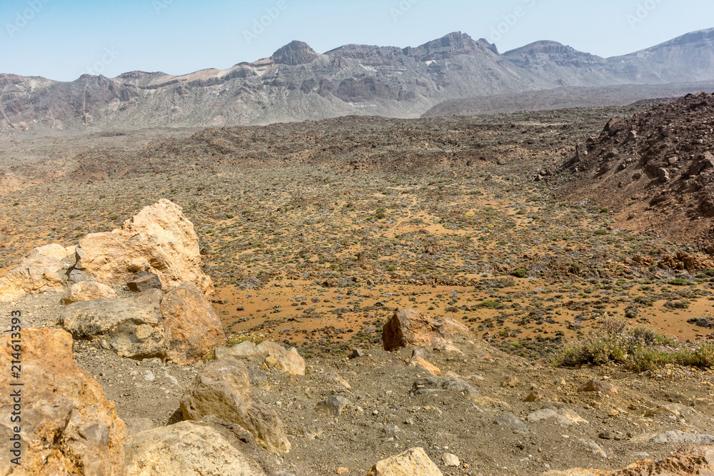 Obraz premium Teide National Park occupies the highest area of the island of Tenerife (in the Canary Islands) and Spain.
