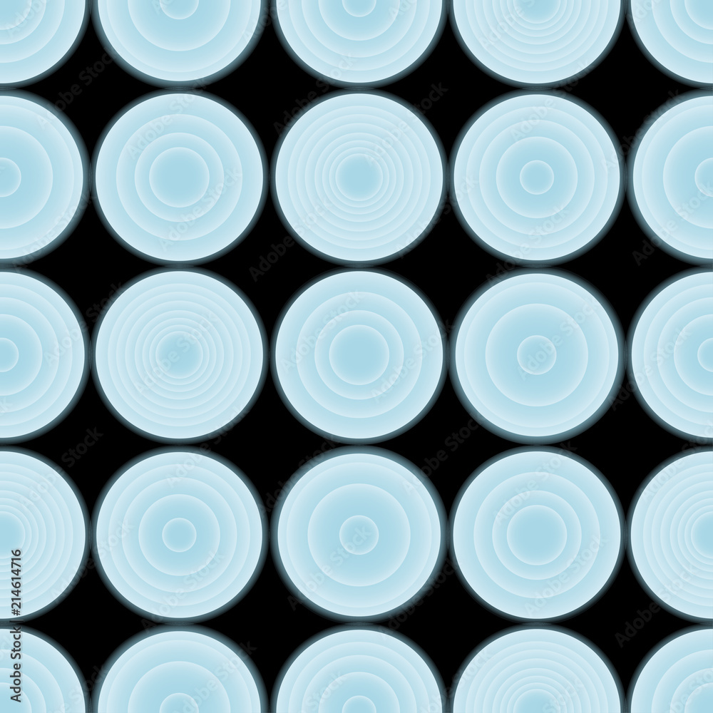 Seamless vector gradient rounds pattern blue on black for fabric, ceramic, textile, wrapping, craft Seamless vector gradient rounds pattern blue on black for fabric, ceramic, textile, wrapping, craft