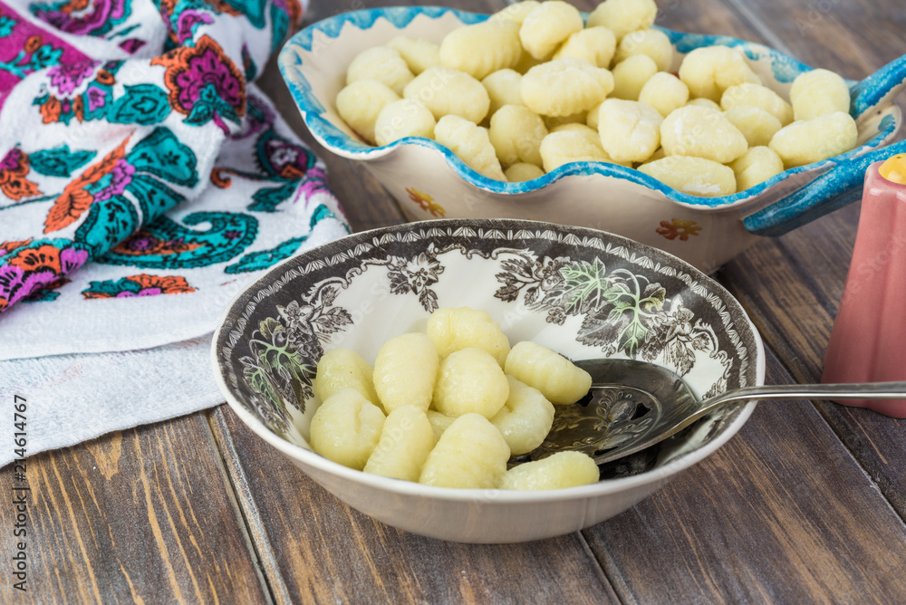 Potato gnocchi. Potato gnocchi.