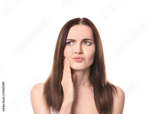 Young woman suffering from ...