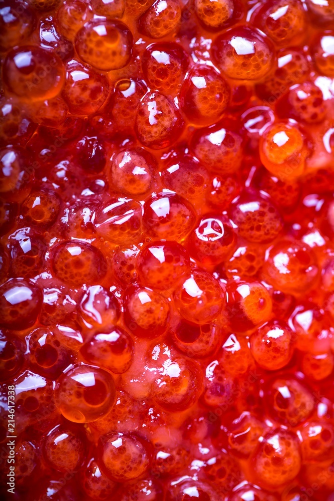 Red caviar background Red caviar background