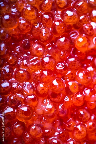 Red caviar  background