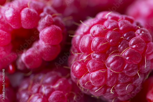 Raspberry fruit background. Fresh raspberry. Closeup
