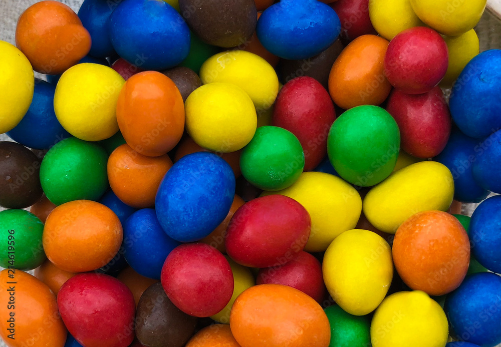 Colorful candy dragee Colorful candy dragee