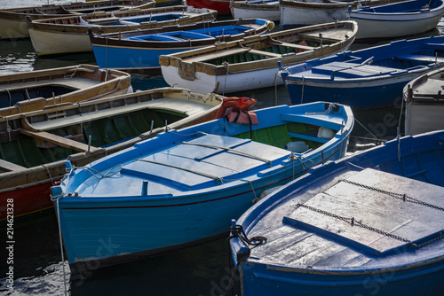 Wallpaper Mural Fishing boats in the bay of Naples Torontodigital.ca