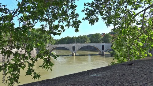 Rome, view of the Principe Amedeo of Savoy bridge. photo