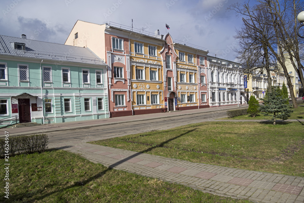 Old houses in the center of Smolensk, Russia