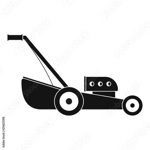 Petrol grass cut machine icon. Simple illustration of petrol grass cut machine vector icon for web design isolated on white background