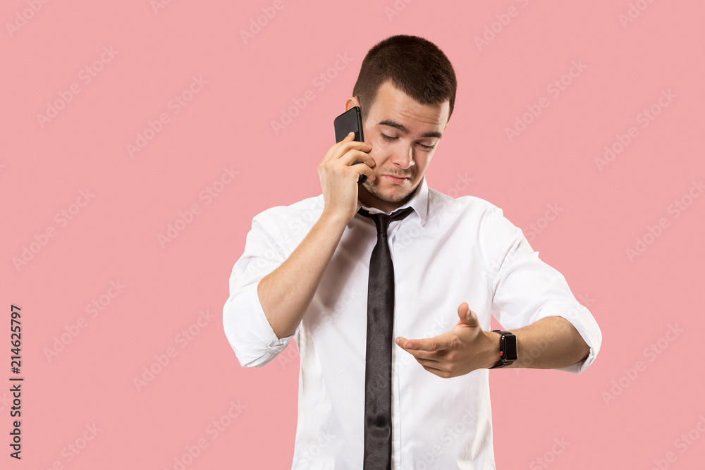 Handsome businessman with mobile phone Handsome businessman with mobile phone