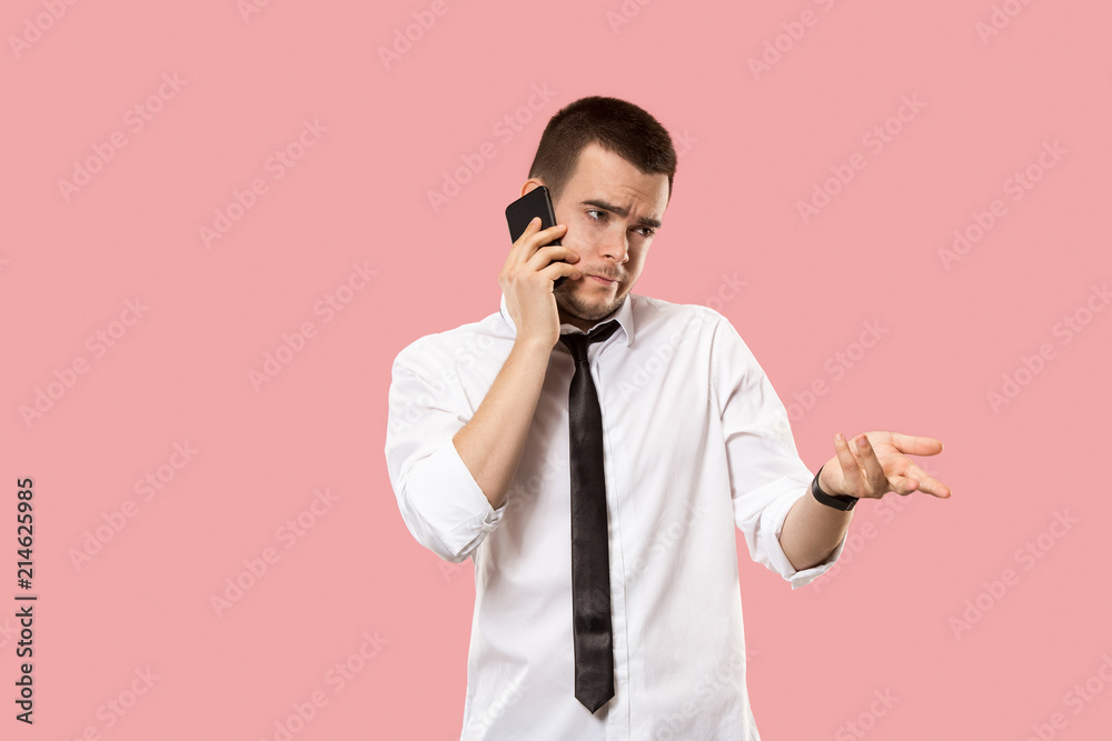 Handsome businessman with mobile phone